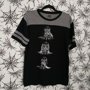 Star Wars Darth Vader Baseball Tee Shirt Large